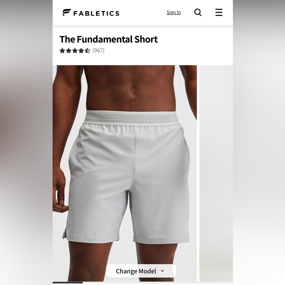 Men’s Fabletics The fundamental Short